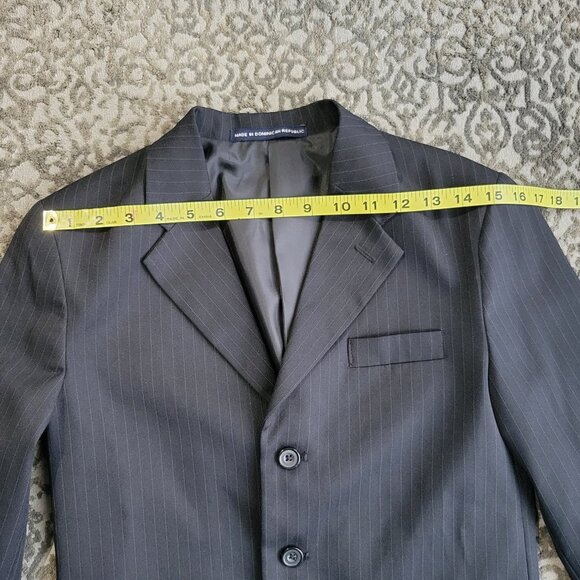 Dockers Pinstripe Youth Black Blazer Size 12 Reg - Picture 10 of 10